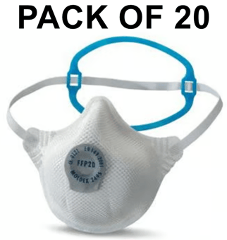 picture of Moldex 2495 FFP2D Valved 1 Strap - PVC Free - Box of 20 -  [MO-2495]