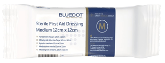 Picture of Blue Dot Medium Flow Wrapped Dressing 12cm x 12cm - Pack of 10 - [CM-30FMD120]