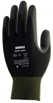 picture of Uvex Unipur 6639 Polyurethane Safety Gloves Black - TU-60248 - (DISC-R)