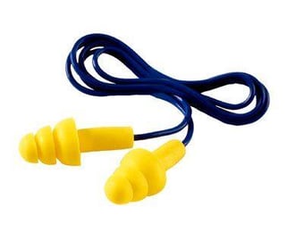 picture of 3M E-A-R Ultrafit Earplugs, 32 dB - Corded - Pack of 50 - Pair - [3M-UF-01-000X50] - (AMZPK)