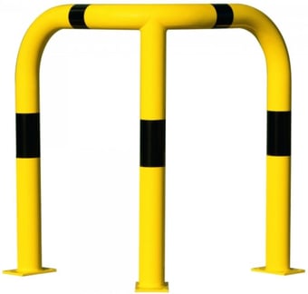 Picture of BLACK BULL Corner Protection Guard XL - Outdoor Use - (H)1200 (L)900 x (L)900mm - Yellow/Black - [MV-195.23.796] - (LP)
