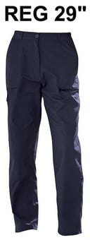 picture of Regatta Ladies Action ll Trousers - Navy Blue - Reg 29" - BT-TRJ334R-NAVY