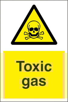 picture of Toxic Gas Sign - 200 x 300Hmm - Rigid Plastic - [AS-WA155-RP]