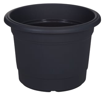 picture of Whitefurze 25cm Round Milano Planter - Gunmetal - [WHF-G01R254]