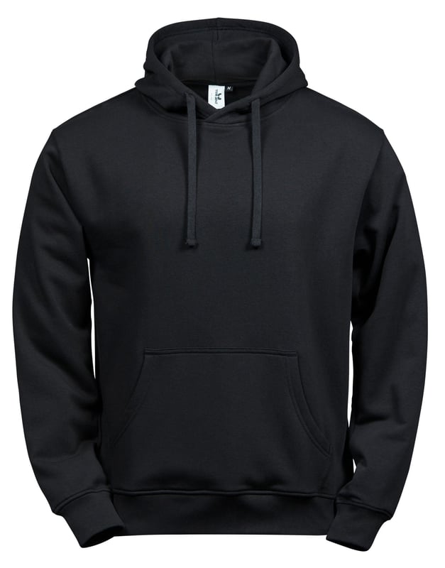 picture of Tee Jays Men's Power Hoodie - Brushed Inside - Black - BT-TJ5102-BLK