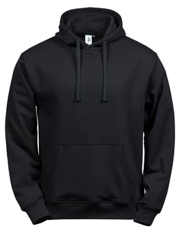 Picture of Tee Jays Men's Power Hoodie - Brushed Inside - Black - BT-TJ5102-BLK