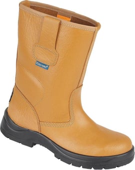 Picture of Himalayan S1P - Tan Brown HyGrip Unlined Safety Rigger - PU Outsole - BR-9001