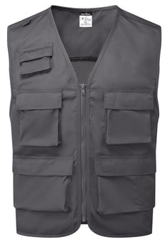 picture of Portwest C704 - Work Vest - Metal Grey - PW-C704MGR