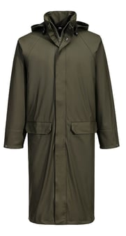 picture of Portwest S658 - Flexatex Chem Long Coat - Forest Nights - PW-S658FNR