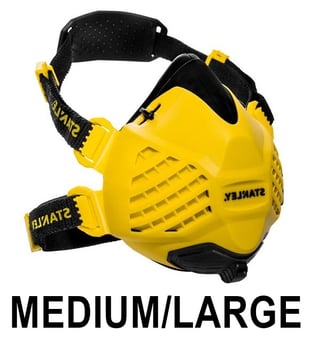 picture of Stanley Dust Mask Respirator with Face-Fit-Check and P3 Fitted Filters - Medium/Large - [STH-F01.1.022]