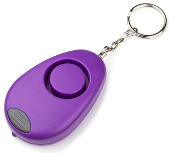 picture of Defender MKA with Torch Personal Safety Alarm - Purple - 130 dBs - [SO-AL00035]