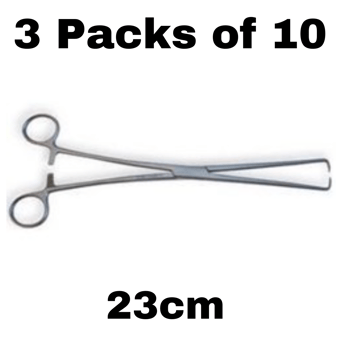 picture of Single Use - Tenaculum Forceps - 23cm - 3 Packs of 10 - Sterile - [ML-D8757-PACK]