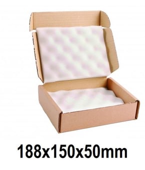 picture of Small Postal Box With Foam Inserts - 188x150x50mm - Single - [AK-56862]