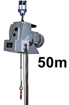 picture of Tractel TR50 500kg 110volt Minifor Electric Wire Rope Hoist c/w 50mtr Rope - [TRC-106019-61019] - (LP)