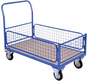 Picture of BiGDUG Mesh Sided Platform Truck - 1000h x 1200w x 700d mm - Standard Castors - [BDU-WBT] - (LP)