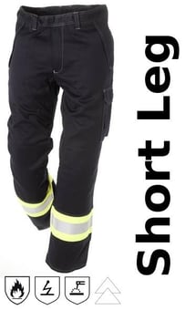 picture of ProGarm 5816 FR AS Navy Blue /Yellow Trouser Short Leg - PG-5816-SL - (LP)