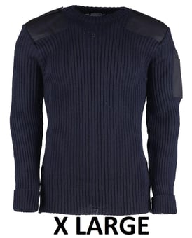 picture of AFE Crew-Neck Navy Blue "NATO" Sweater - Extra Large - [AE-C/NXL]