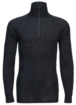 picture of Portwest B184 Merino Wool 1/4 Zip Baselayer Top Black - PW-B184BKR