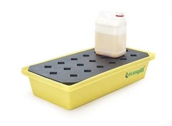 picture of Ecospill 30L Recycled PE Spill Tray with Grate - Drum Not Included - [EC-R3340804]