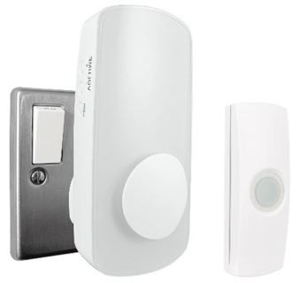 picture of Premium Illuminating Plug-In Door Chime with Bell Push - Battery Included - [UM-67337] - (DISC-X)