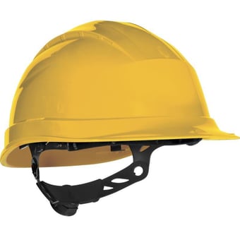 picture of Quartz UP III - Rotor Adjustment Yellow Safety Helmet - [LH-QUARUP3JA]