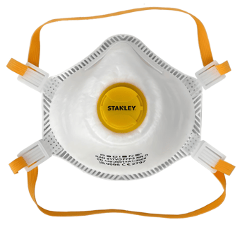 Picture of Stanley FFP3V Moulded Dust Mask Respirator Valved - Pack of 2 - [STH-FO2.1.005.GB.2]