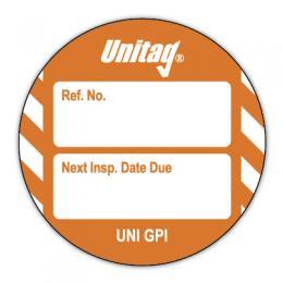 picture of Scafftag Unitag Next Inspection Date Due Insert - Choice of Colours - SC-UNI-GPI