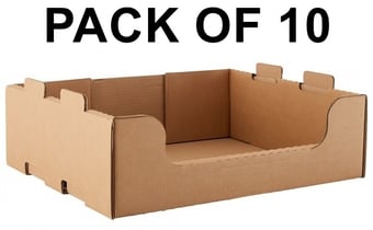 picture of BiGDUG Cardboard Stacking Pick Bin - 175h x 600w x 500d mm - Pack of 10 - [BDU-CSPB16510]