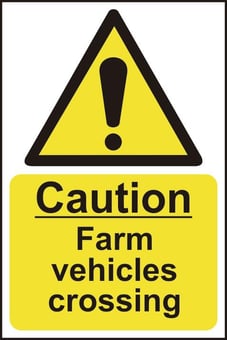 Picture of Spectrum Caution Farm Vehicles Crossing - SAV 200 x 300mm - SCXO-CI-13826