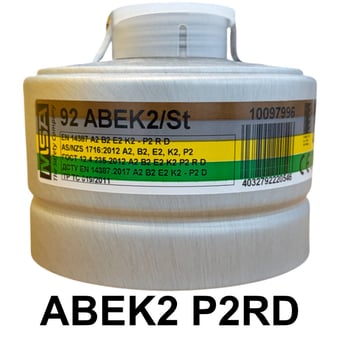 picture of MSA - 92 ABEK2/P3 - Combined Filter - A2B2E2K2-P2 R D - [MS-10097996]