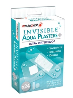 Picture of Masterplast - Invisible Aqua Plasters - Pack of 24 - [ON5-MP1064A]