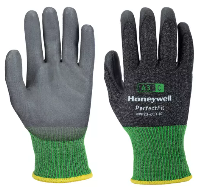 Honeywell Perfect Fit 13G A3/C Polyurethane Coated Grey Gloves - HW-NPF23-0113G  - (DISC-R)