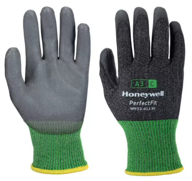 picture of Honeywell Perfect Fit 13G A3/C Polyurethane Coated Grey Gloves - HW-NPF23-0113G