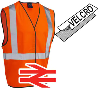 picture of RAILWAY Pull Apart Orange Hi-Vis Vest - LE-W14-O