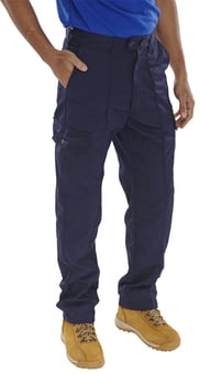 picture of Beeswift Super Drivers Trousers - Navy Blue - BE-PCTHWN