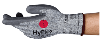 picture of Ansell HyFlex 11-425 Polyurethane Nitrile Coated Grey Glove - AN-11-425