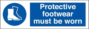 Picture of Protective Footwear Sign - 300 x 100Hmm - Rigid Plastic - [AS-MA49-RP]