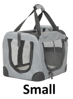 picture of Proudpet Soft Grey Pet Carrier - Small - [TKB-PCR-SFT-GREY-S]