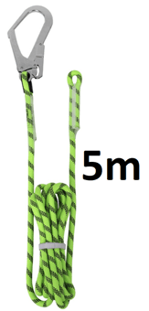 picture of LifeGear 14mm Polyester Rope Tag Line with Scaffold Hook 5mtr - [GF-LG-TL-5MTR]