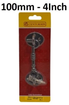 picture of Black Japanned Cast Cabin Hook - 100mm (4") - Single - [CI-HE159P]