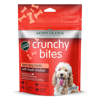 picture of Arden Grange Crunchy Bites Chicken Dog Treats 225g - [BSP-410842] - (DISC)