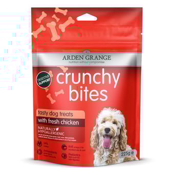 picture of Arden Grange Crunchy Bites Chicken Dog Treats 225g - [BSP-410842] - (DISC-W)