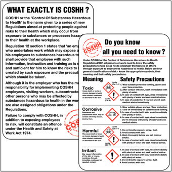 Picture of What is COSHH?' - Handy Pocket Training Guide - 120 x 80 mm - [SL-CAS0007]