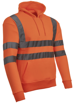 picture of Orange Hi Vis No Zip Hoody - BI-220 - (DISC-W)