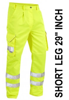 picture of Class 1 Cargo Bideford Short Leg Trouser - Yellow - LE-CT01-Y-SHO