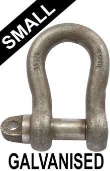 picture of Galvanised Small Bow Shackles c/w Type A
