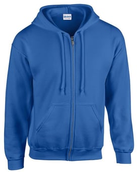 picture of Gildan Heavy Blend Adult Full Zip Hooded Sweatshirt - Royal Blue - BT-18600-RBL