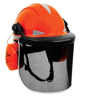 picture of Jsp EVOlite Forester Orange Safety Helmet for Forestry Groundworking - JS-AJA242-560-800 - (DISC-X)