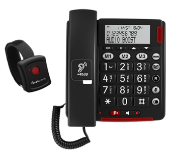picture of Amplicomms BigTel 50 Alarm Plus Corded Phone With Alarm Wristband - [PDL-ATL1424102]