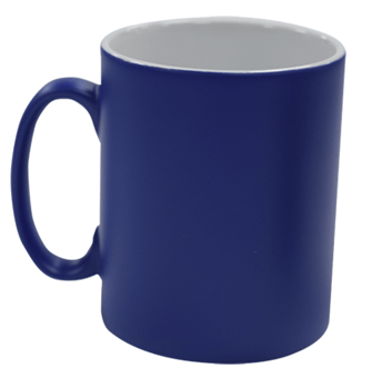 picture of Branded With Your Logo - Royal Blue Satin Mug - Single - Pre-Printed - [MT-MUG/SATIN/RB/PK]